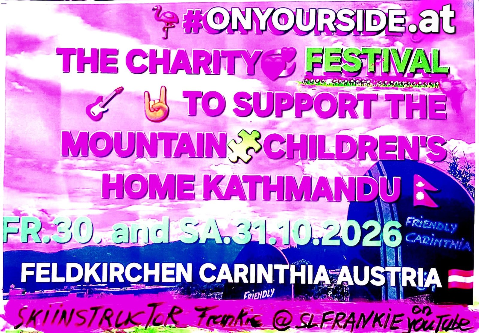 #ONYOURSIDE Charity Festival Plakat